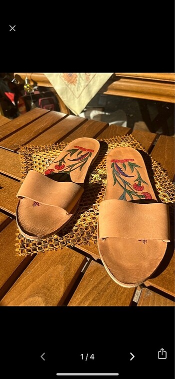 Handmade deri terlik