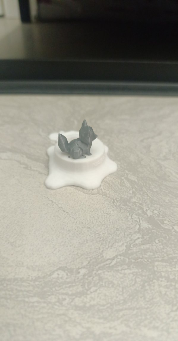 Beyaz tilki figürlü nabalis balisong standı - Görsel 2