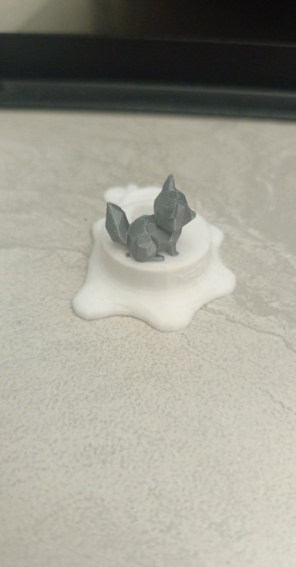 Beyaz tilki figürlü nabalis balisong standı - Görsel 2