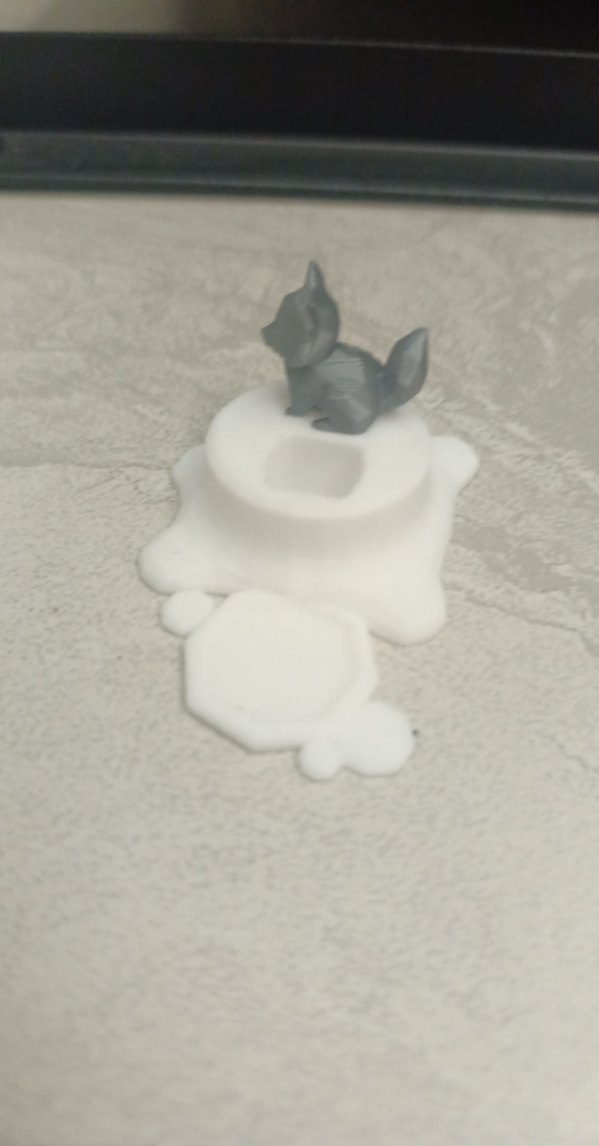 Beyaz tilki figürlü nabalis balisong standı - Görsel 4