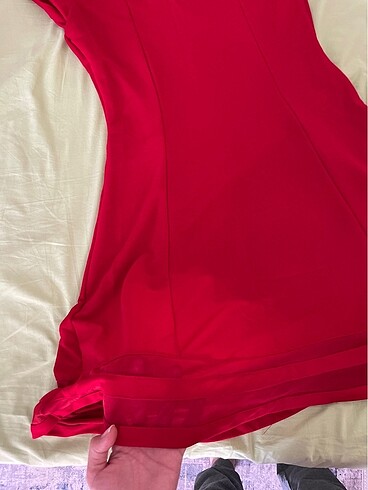 xl Beden bordo Renk Elbise