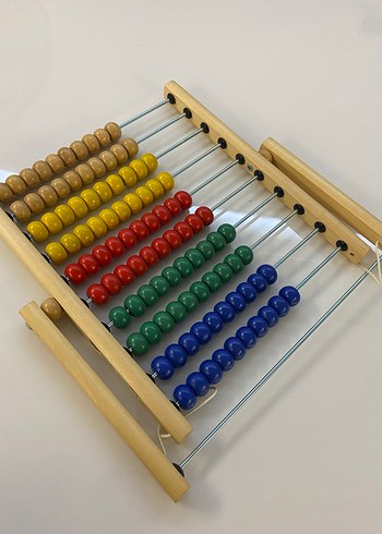 Ikea IKEA AHŞAP ABAKÜS Ahşap Renkli Abaküs Matematik Oyuncağı