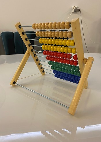  Beden Renk IKEA AHŞAP ABAKÜS Ahşap Renkli Abaküs Matematik Oyuncağı