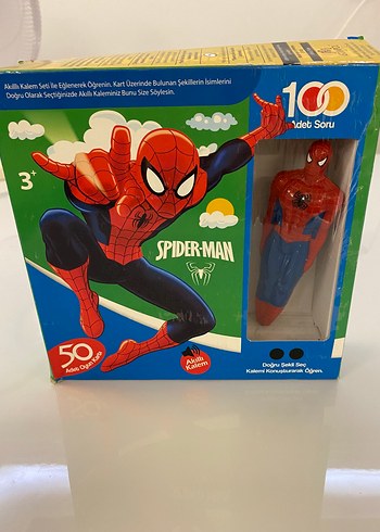 Diğer Spiderman Eğitici Konuşan Kalem 50 Parçalı Eğitici Kart Oyunu
