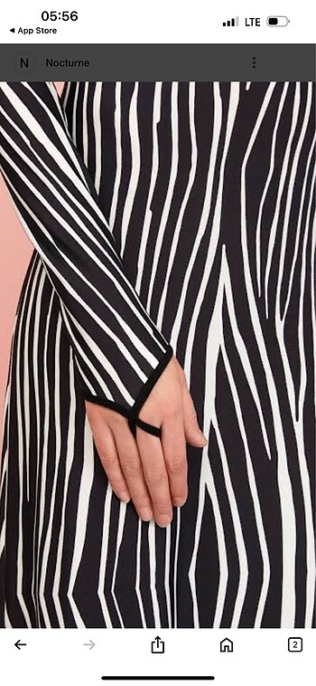 s Beden çeşitli Renk Nocturne zebra desenli elbise