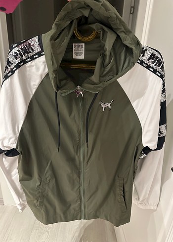 Haki Gri Baskılı Spor Yağmurluk - Görsel 6