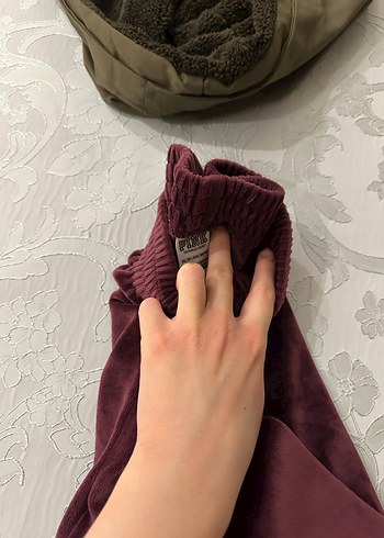 Bordo Kapüşonlu Fermuarlı Eşofman Takımı - Görsel 6