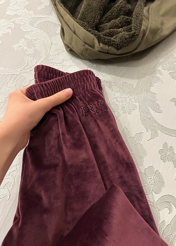 Bordo Kapüşonlu Fermuarlı Eşofman Takımı - Görsel 7