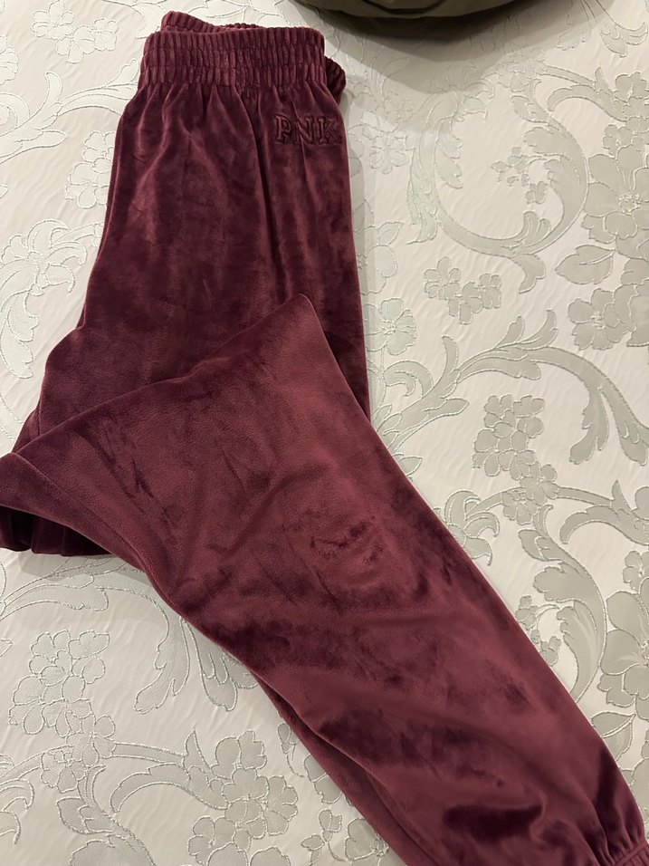 Bordo Kapüşonlu Fermuarlı Eşofman Takımı - Görsel 5