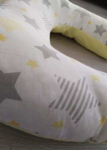 Sarı Desenli Emzirme ve Hamilelik Yastığı - Görsel 5