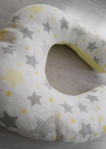 Sarı Desenli Emzirme ve Hamilelik Yastığı - Görsel 3