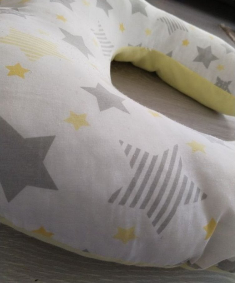 Sarı Desenli Emzirme ve Hamilelik Yastığı - Görsel 5