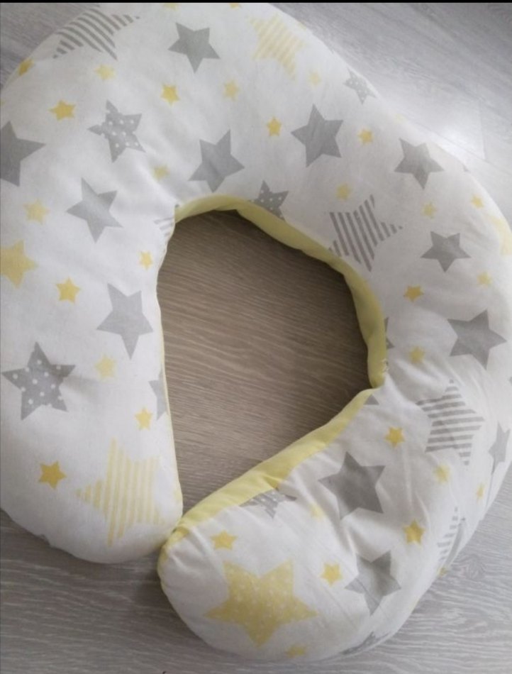 Sarı Desenli Emzirme ve Hamilelik Yastığı - Görsel 2