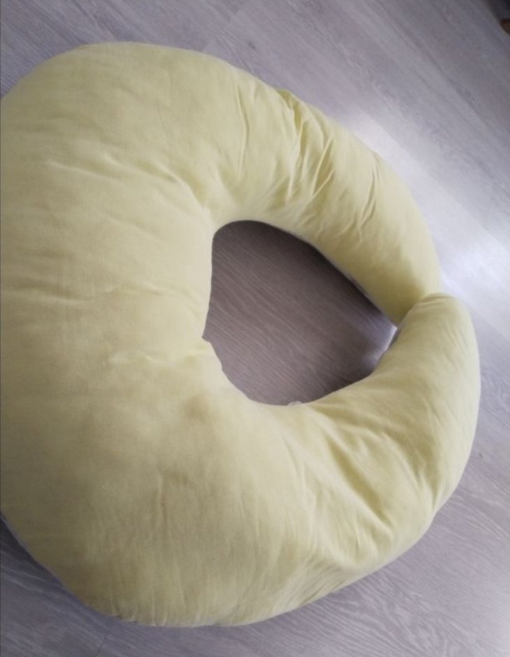 Sarı Desenli Emzirme ve Hamilelik Yastığı - Görsel 4