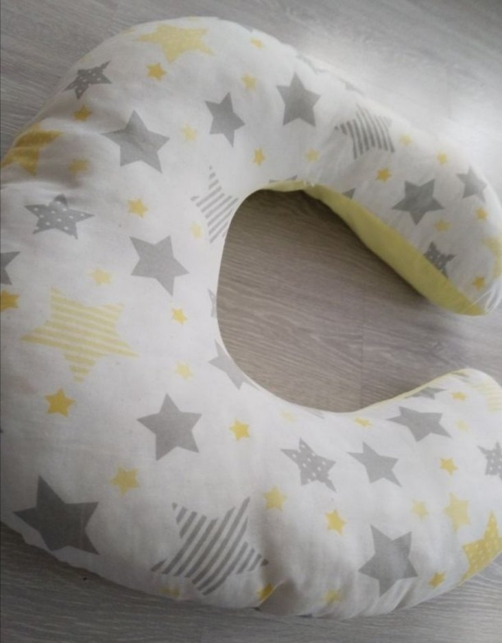 Sarı Desenli Emzirme ve Hamilelik Yastığı - Görsel 3