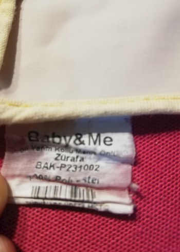 Beyaz Baskılı Bebek Önlüğü - Görsel 3