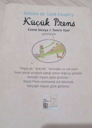 Küçük Prens - Antoine de Saint-Exupéry - Görsel 2