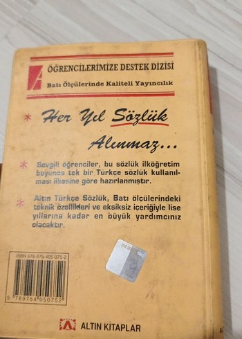 İlköğretim Türkçe Altın Sözlük A - Görsel 2