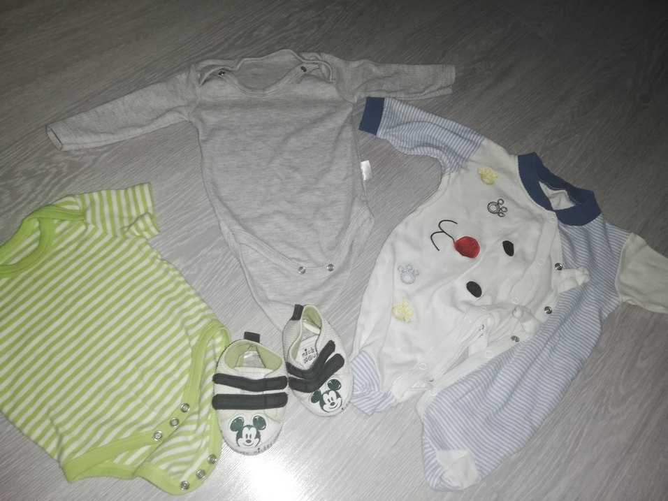 2 Adet bebek zıbın 1 adet tulum - Görsel 2