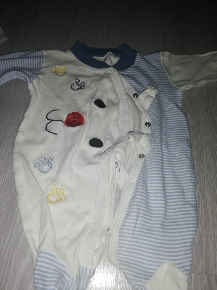 2 Adet bebek zıbın 1 adet tulum - Görsel 3