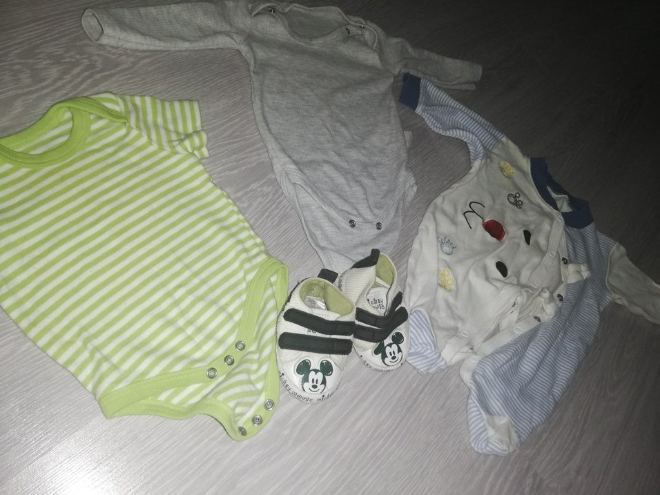 2 Adet bebek zıbın 1 adet tulum - Görsel 4