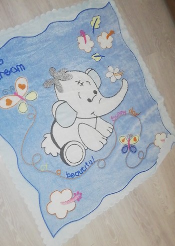 Mavi Desenli Çocuk Battaniyesi - Görsel 3