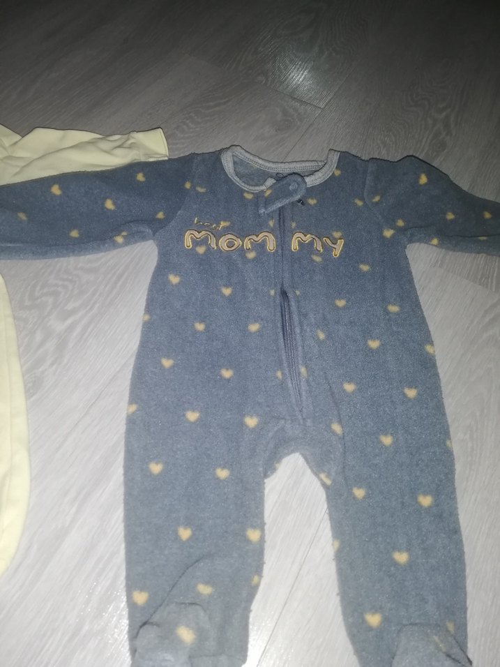 Nakışlı Gri Çocuk Uyku Tulumu 3 adet - Görsel 2