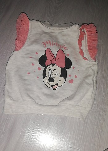 Kız Çocuk Gri Fermuarlı Kolsuz Yelek - Görsel 3