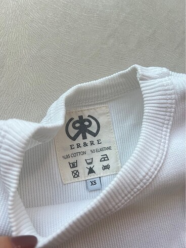 xs Beden Beyaz Crop Top
