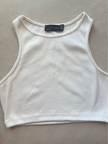 Zara Zara Beyaz Crop Top