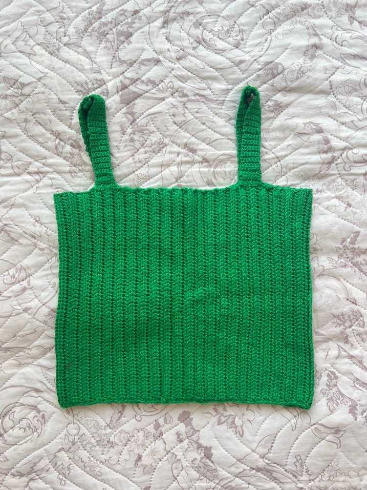 Yeşil Örgü Crop - Görsel 2