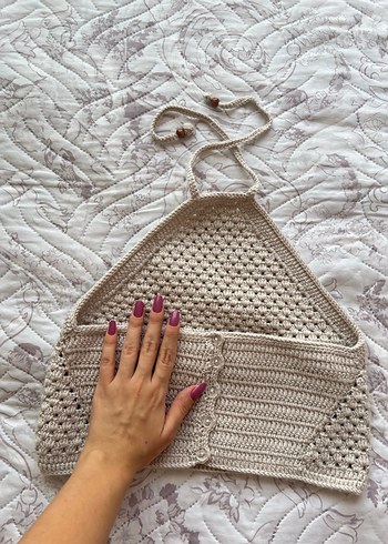 Örme Sırtı Açık Crop - Görsel 4