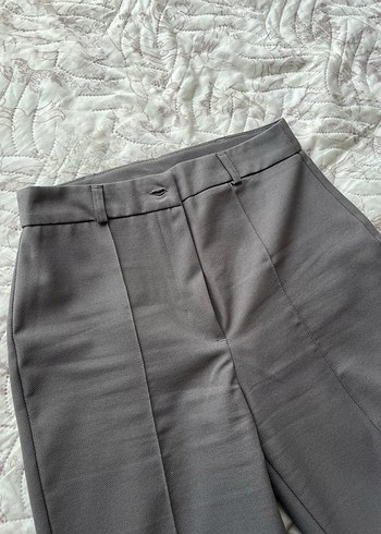 Gri Kadın Kumaş Pantolon - Görsel 2