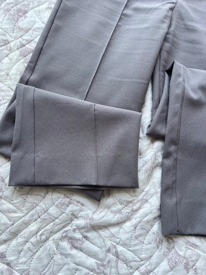 Gri Kadın Kumaş Pantolon - Görsel 4