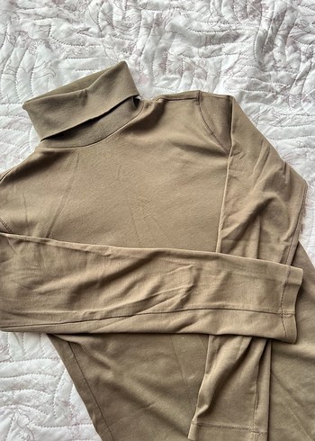 haki Kadın Boğazlı Uzun Kollu Triko - Görsel 4