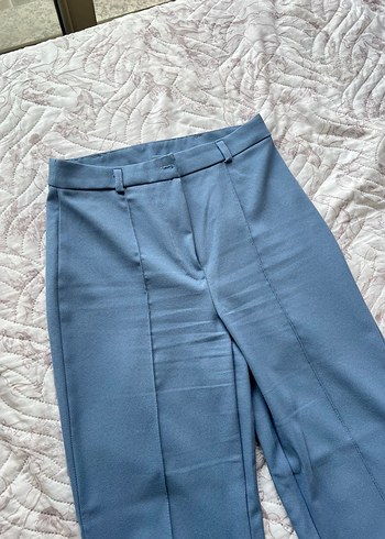 Kadın Mavi Kumaş Pantolon - Görsel 3