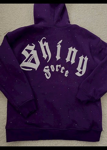 Mor taşlı Kadın Sweatshirt