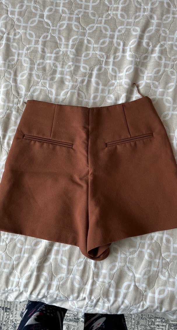 Kahverengi Kemerli Mini Etek - Görsel 2