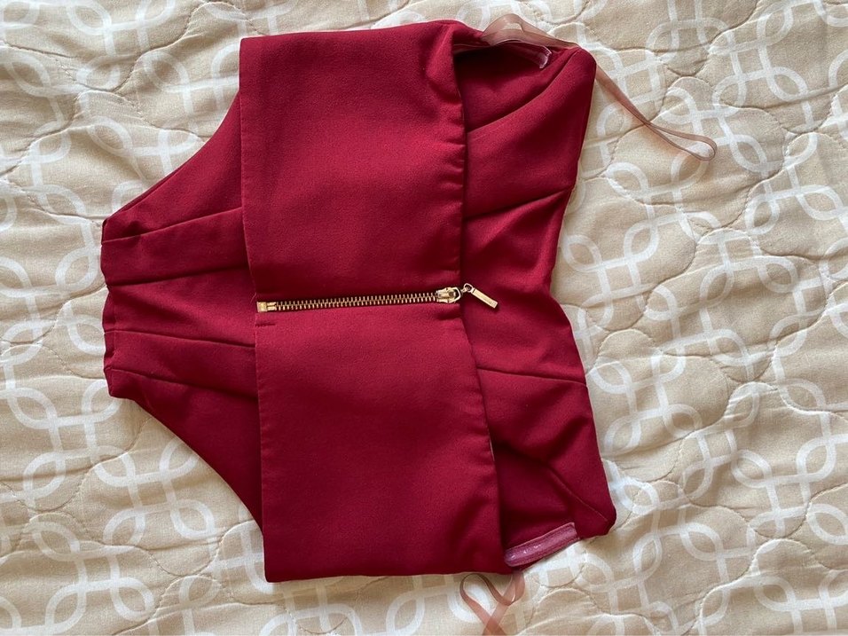 Bordo Parlak Hemşire Korsesi - Görsel 2