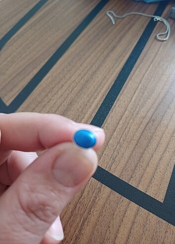  Beden 925 ayar gümüş firuze taşlı küpe 