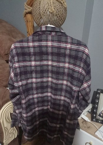 Gri Ekose Desenli Erkek Gömlek - Görsel 2