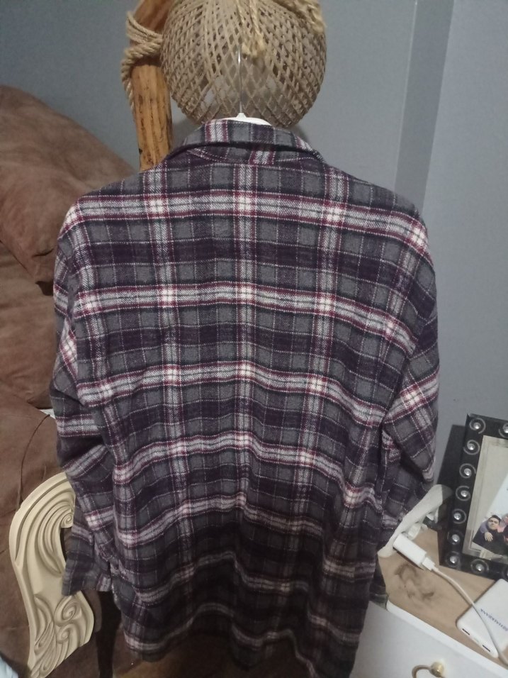 Gri Ekose Desenli Erkek Gömlek - Görsel 2