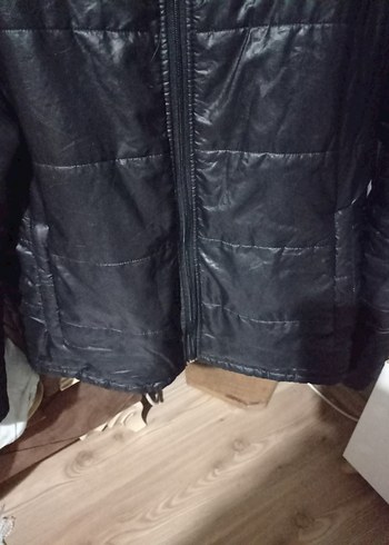 Siyah Deri Fermuarlı erkek mevsimlik ince mont - Görsel 4