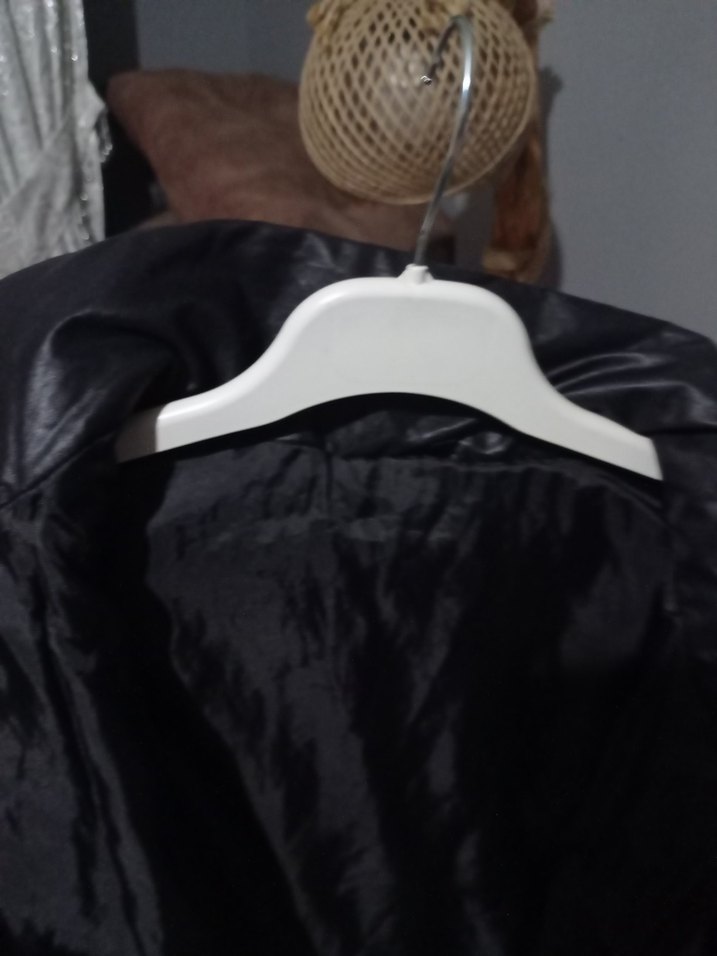 Siyah Deri Fermuarlı erkek mevsimlik ince mont - Görsel 3