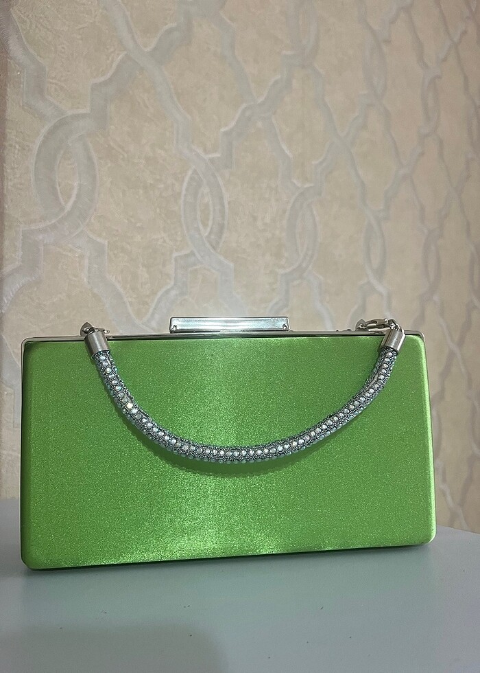 Kadın Renkli Boncuklu Abiye Çanta - Görsel 2