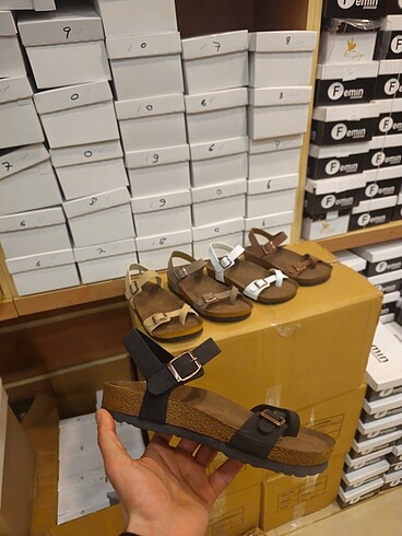 37 Beden Birkenstock sandalet taba/beyaz/siyah/krem/vizon renkler 37 numa