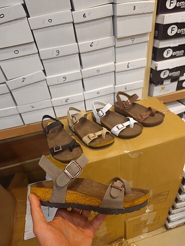 37 Beden ten rengi Renk Birkenstock sandalet taba/beyaz/siyah/krem/vizon renkler 37 numa