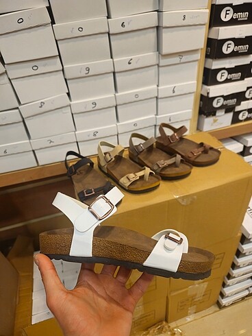 Diğer Birkenstock sandalet taba/beyaz/siyah/krem/vizon renkler 39 numa