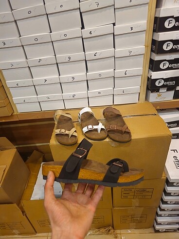 40 Beden Birkenstock mayori terlik taba/siyah/beyaz/krem 40 numara
