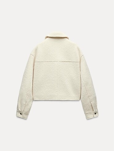 xs Beden Zara buklet ceket, ekru renk